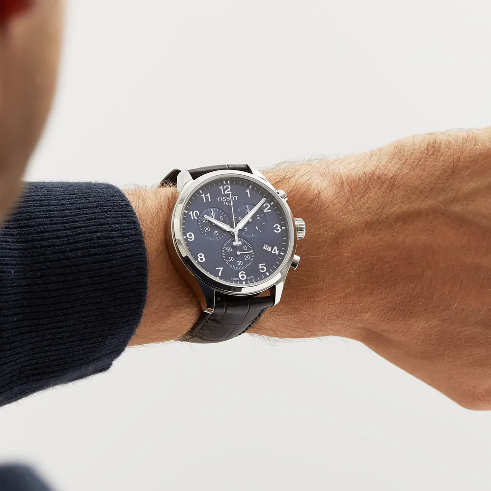 Tissot Chrono XL Classic 45mm Mens Watch Blue detail 2