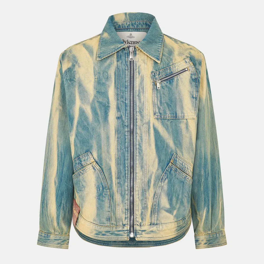 Vivienne Westwood Men's Viv Piranha Structured Denim Jacket
