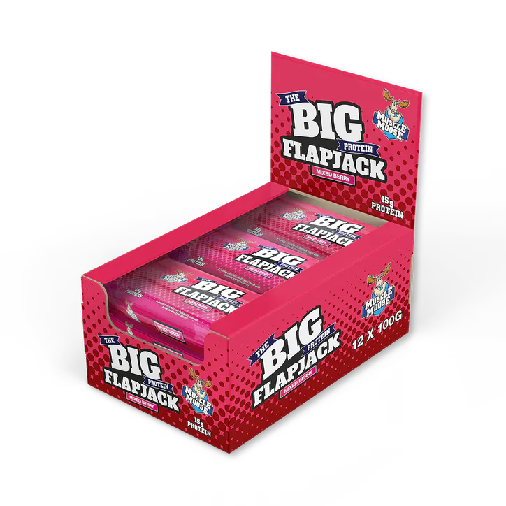 Muscle Moose Big Protein Flapjack - Mixed Berry 12 x 100g