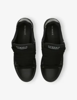 NUMERIS Atelier Suede Trainers - EUR 45 / 11 UK MEN in BLACK, additional product view 2