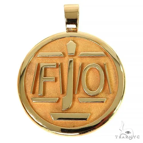 RINA - For Him CUSTOM Custom Made 'FJO' Logo Pendant 67990 in Rose Gold – Pendant
