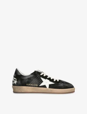 GOLDEN GOOSE Ball Star 80203 Suede Trainers - EUR 44 / 10 UK MEN in BLACK – Mens | Trainers | Lace up trainers