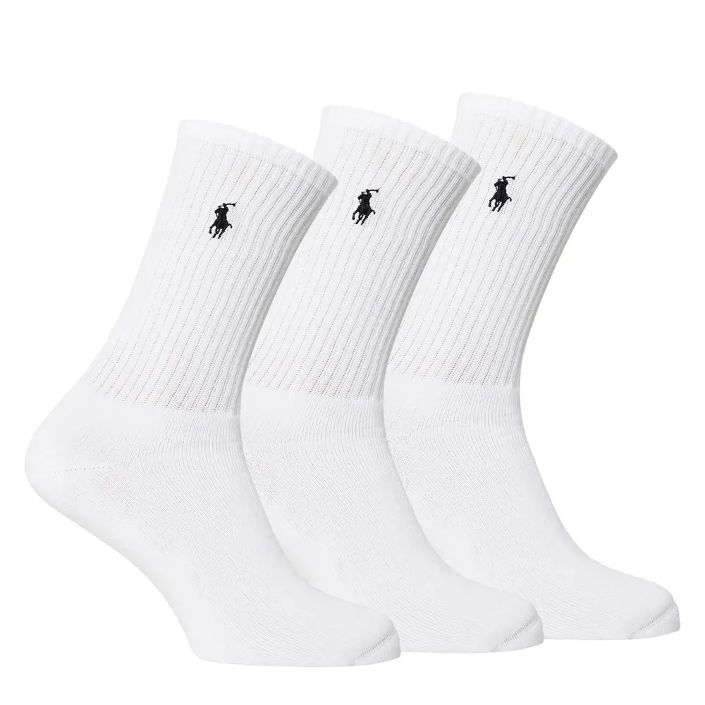 Polo Ralph Lauren Mens 3-Pack Crew Socks