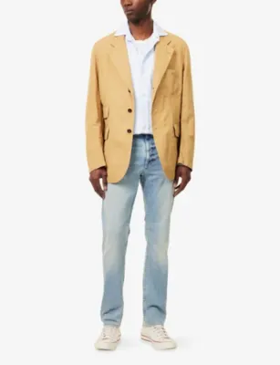 NUDIE JEANS Lean Dean Slim-Fit Denim Jeans - 33/30 in Shallow Sea, additional product view 2