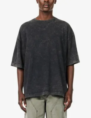 AGOLDE Portman Crewneck Cotton T-shirt detail 3
