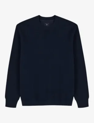 BOGGI MILANO Crewneck Knitted Wool-Blend Jumper