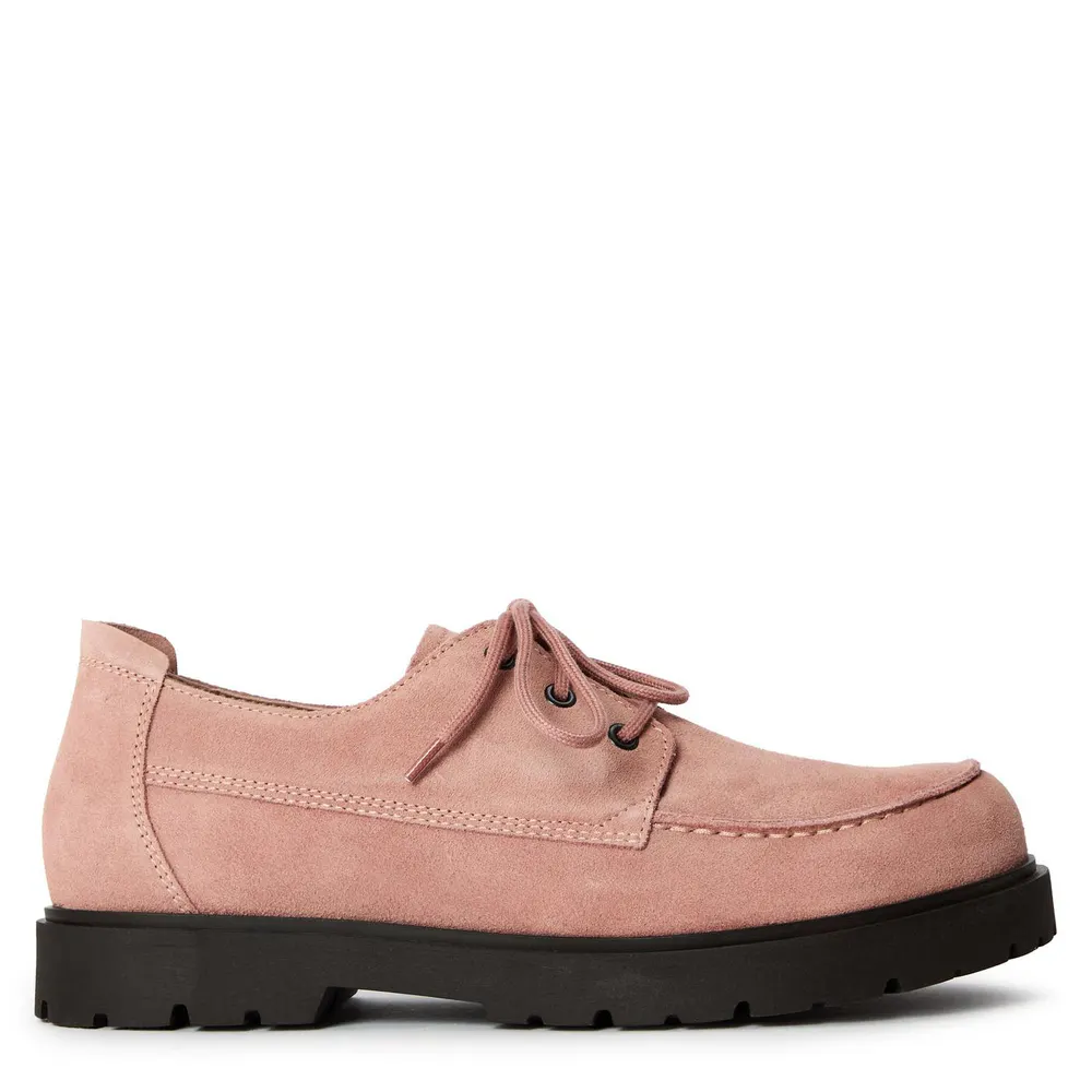 Birkenstock Men's Highwood Moc Derby Shoes in Pink Clay – Footwear