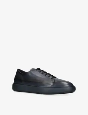 OFFICINE CREATIVE Release Leather Trainers - EUR 41 / 7 UK MEN in BLUE/DARK, additional product view 3