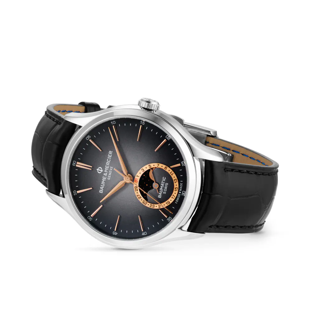 Baume & Mercier Clifton 39mm Mens Watch Black in Black, additional product view 2