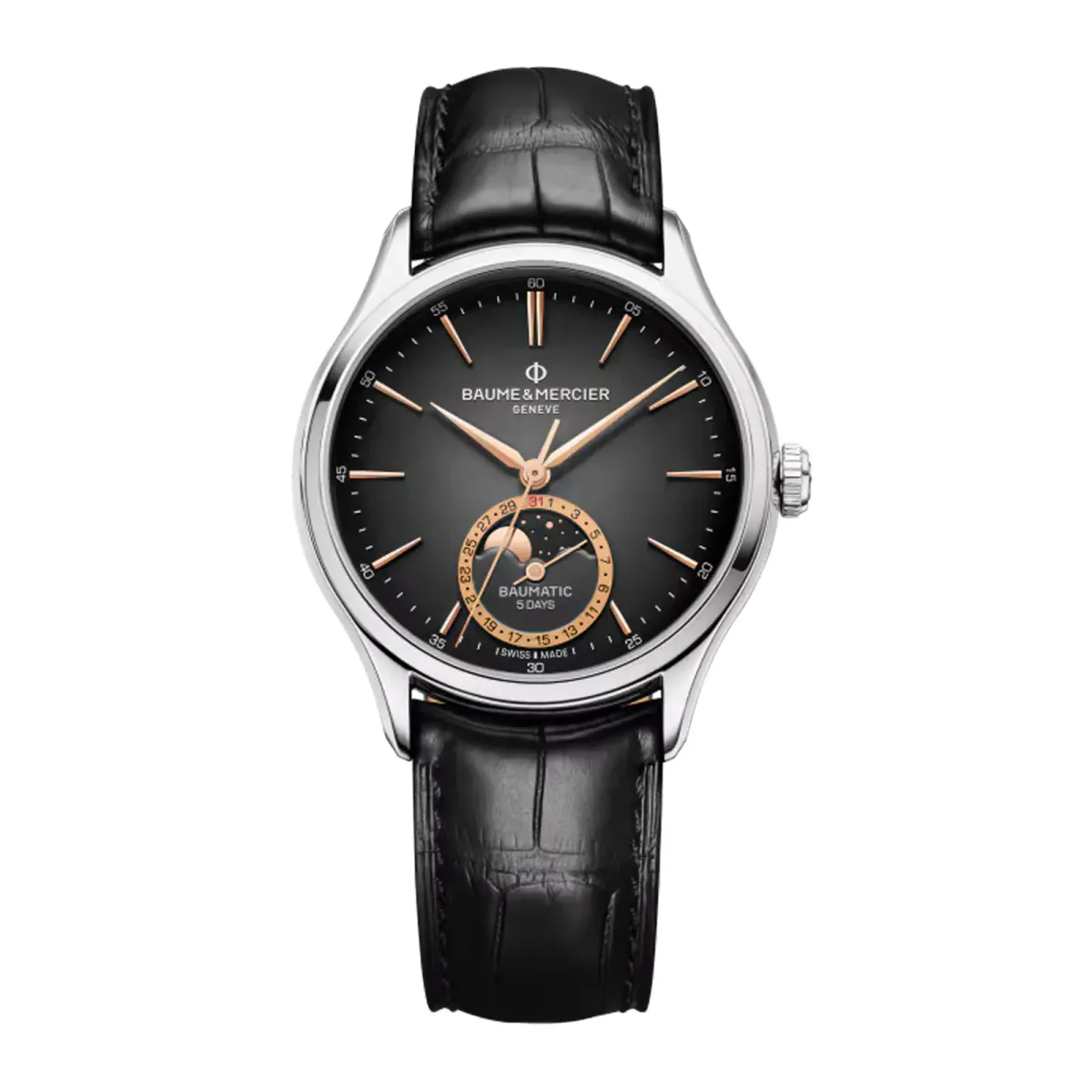 Baume & Mercier Clifton 39mm Mens Watch Black