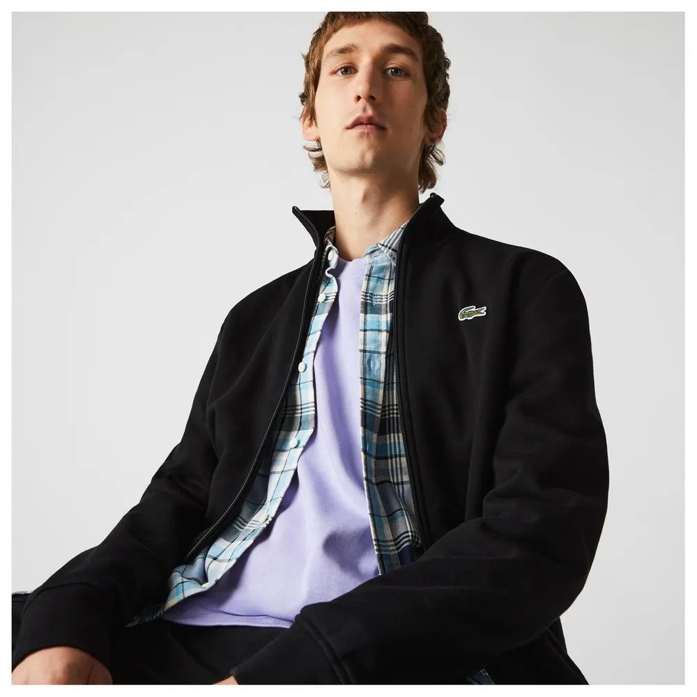 Lacoste Men's Basic Full Zip Fleece Top detail 3