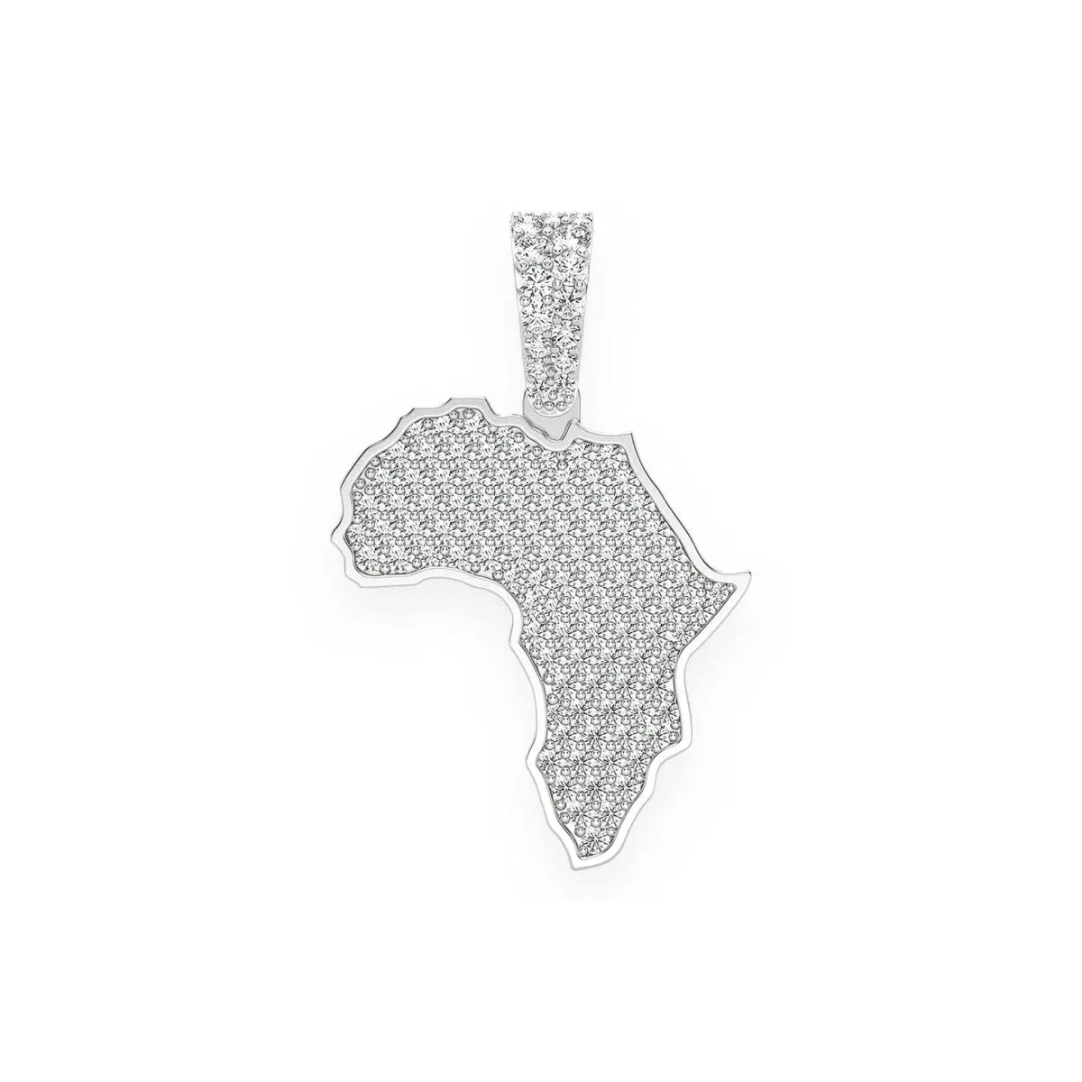 For Him Africa Diamond Pendant in 1.10ctw / Rose Gold / Natural Diamond – Pendant