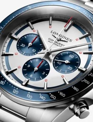 LONGINES L3.835.4.98.6 Conquest Chronograph Stainless-Steel Automatic Watch in STAINLESS STEEL, additional product view 3