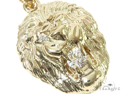 MARYAM - For Him SILVER For Him Diamond Lion Pendant Mini 65810 in Rose – Pendant