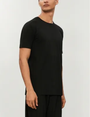 DEREK ROSE Basel stretch-modal T-shirt - BLACK