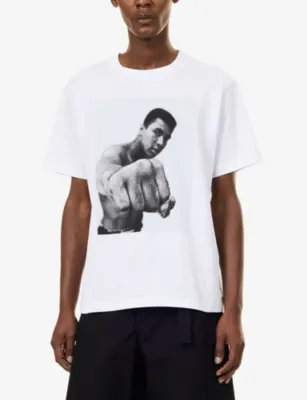 SACAI Ali Graphic-Print Cotton T-Shirt detail 3