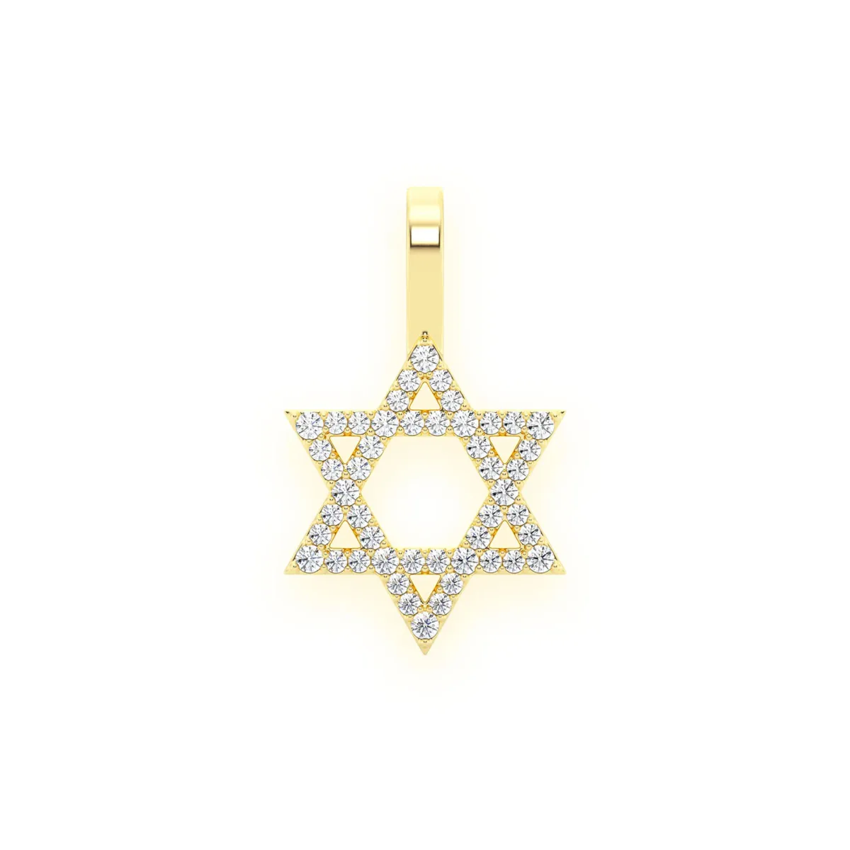 For Him Star of David Diamond Pendant in Rose Gold / Lab Grown Diamond – Pendant