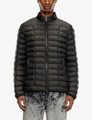 DIESEL W-Pilot regular-fit quilted puffer jacket detail 3