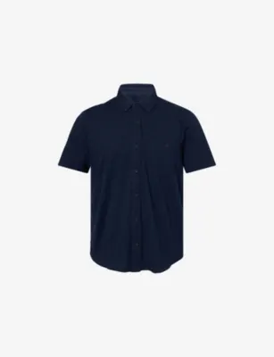 PAIGE Carillo Short-Sleeve Cotton-Jersey Shirt