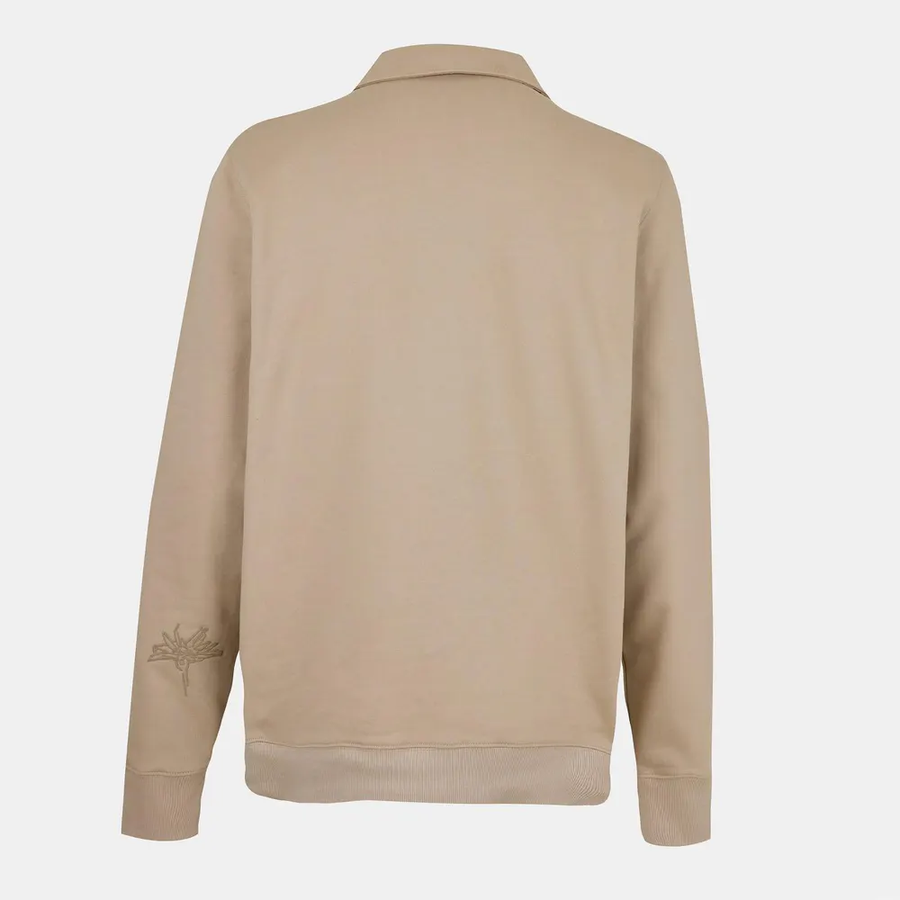 PS Paul Smith Men's GarmDye Quarter Zip Textured Fleece Relaxed Fit Fleece detail 2