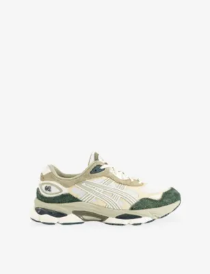 ASICS Gel-NYC 2.0 Suede Trainers - 10.5 in CREAM DUSTY FERN – Mens | Trainers | Lace up trainers