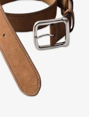 PRADA Nubuck Leather Belt - 38 detail 3