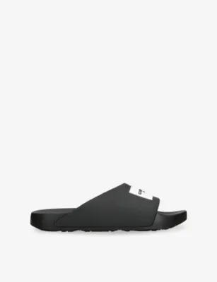 GIVENCHY Label Rubber Slides - EUR 44 / 10 UK MEN in BLACK – Mens | Sandals | Sliders & flip flops