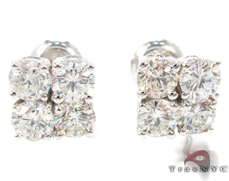 RINA - For Him FACTORY Prong Diamond Stud Earrings 27078 in Rose Gold – Earrings