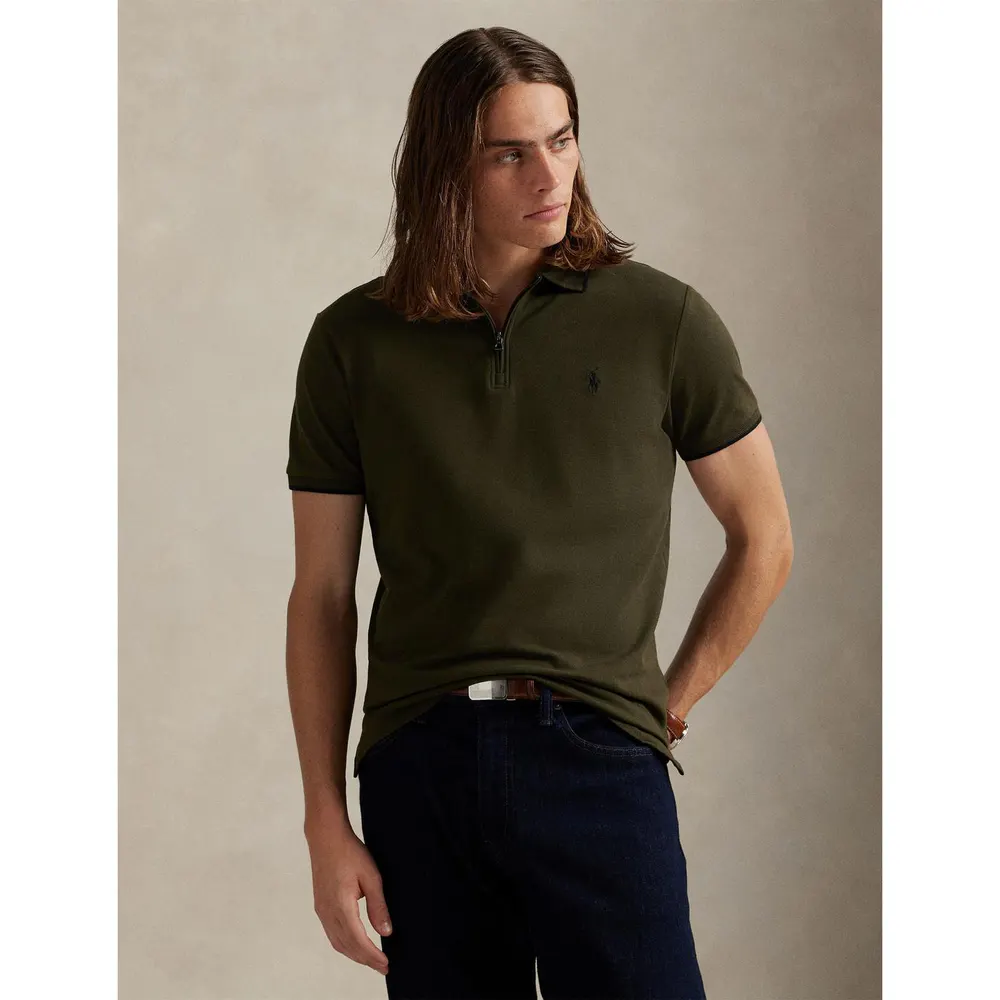 Polo Ralph Lauren Men's Zipped Short Sleeve Shirt detail 2