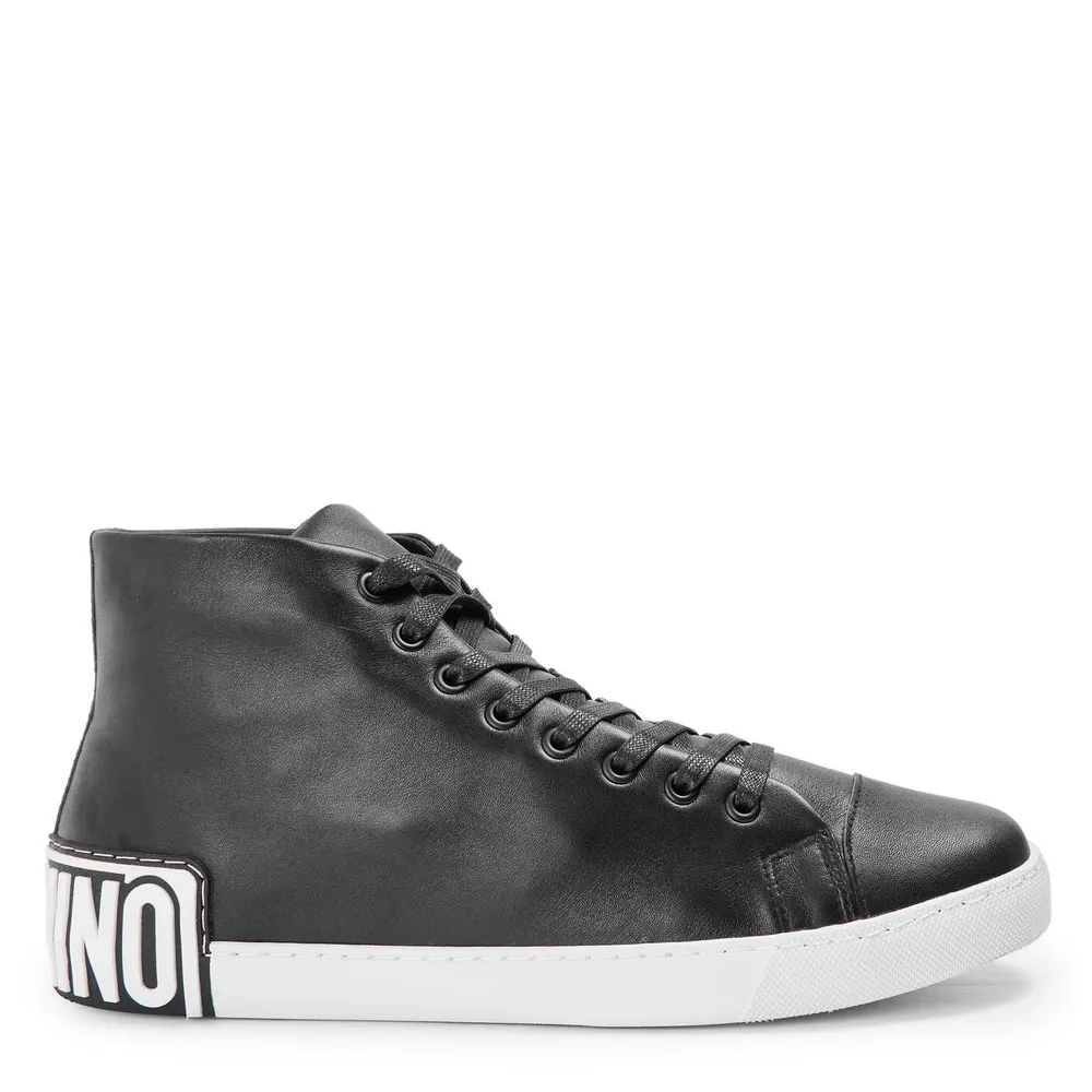 Moschino Men's Court Trainers in Black – Footwear