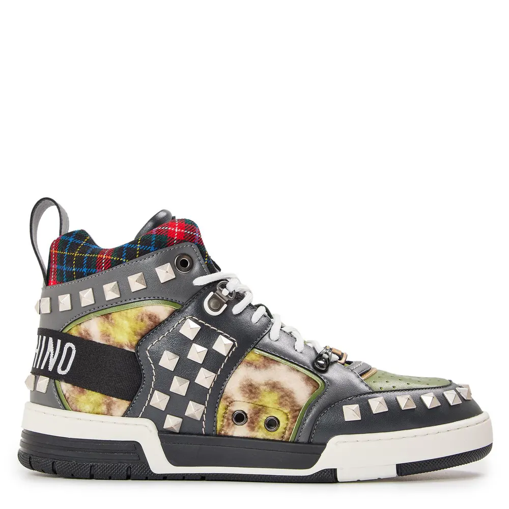 Moschino Men's Court Trainers in Multicoloured – Footwear