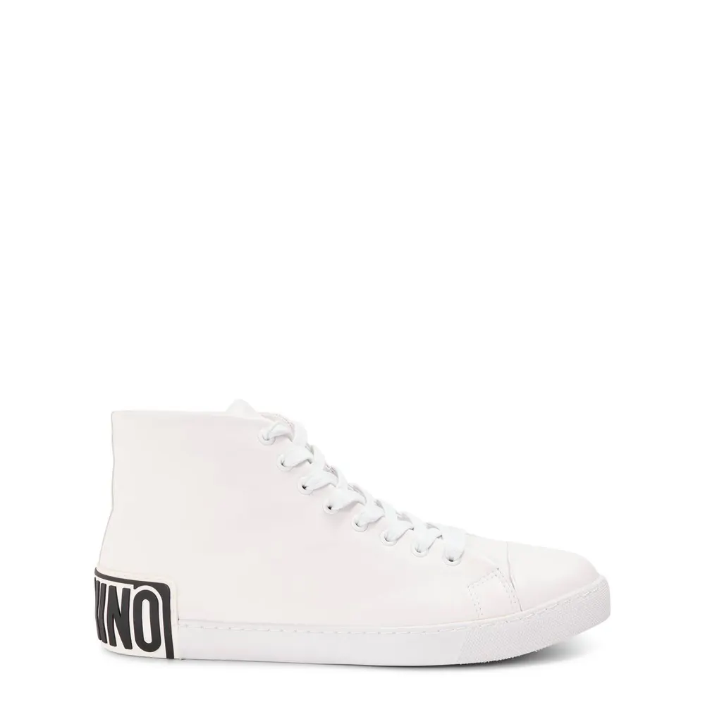 Moschino Men's Court Trainers in White – Footwear