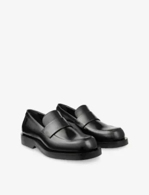 JIMMY CHOO Buff Leather Loafers - EUR 42 / 8 UK MEN in BLACK, additional product view 3