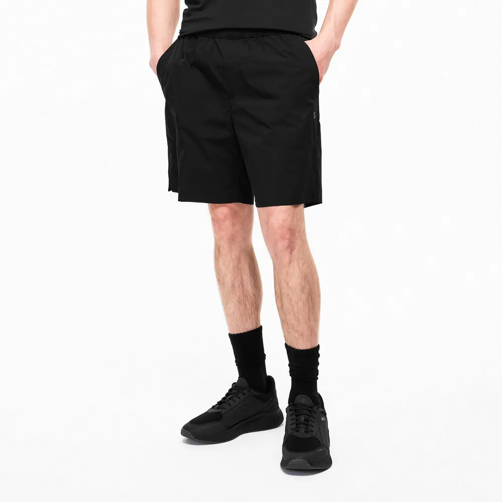 Boss Men's Green Performance Gym Shorts detail 3