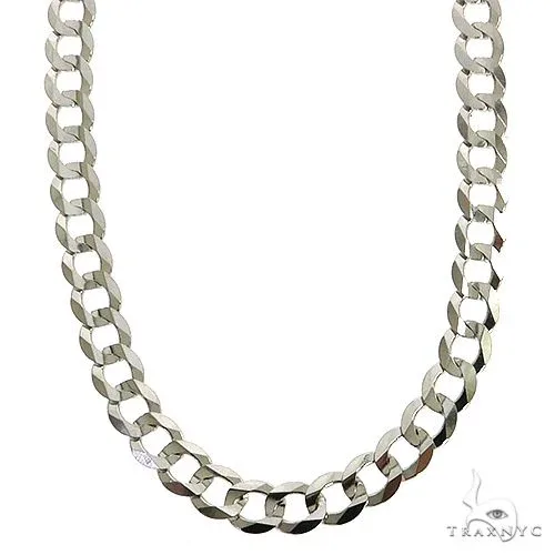 JALGAS - ROYAL CHAIN GROUP 14K White Gold Solid Curb Link Chain 20 Inches 5.7mm 31646 in White – Chain