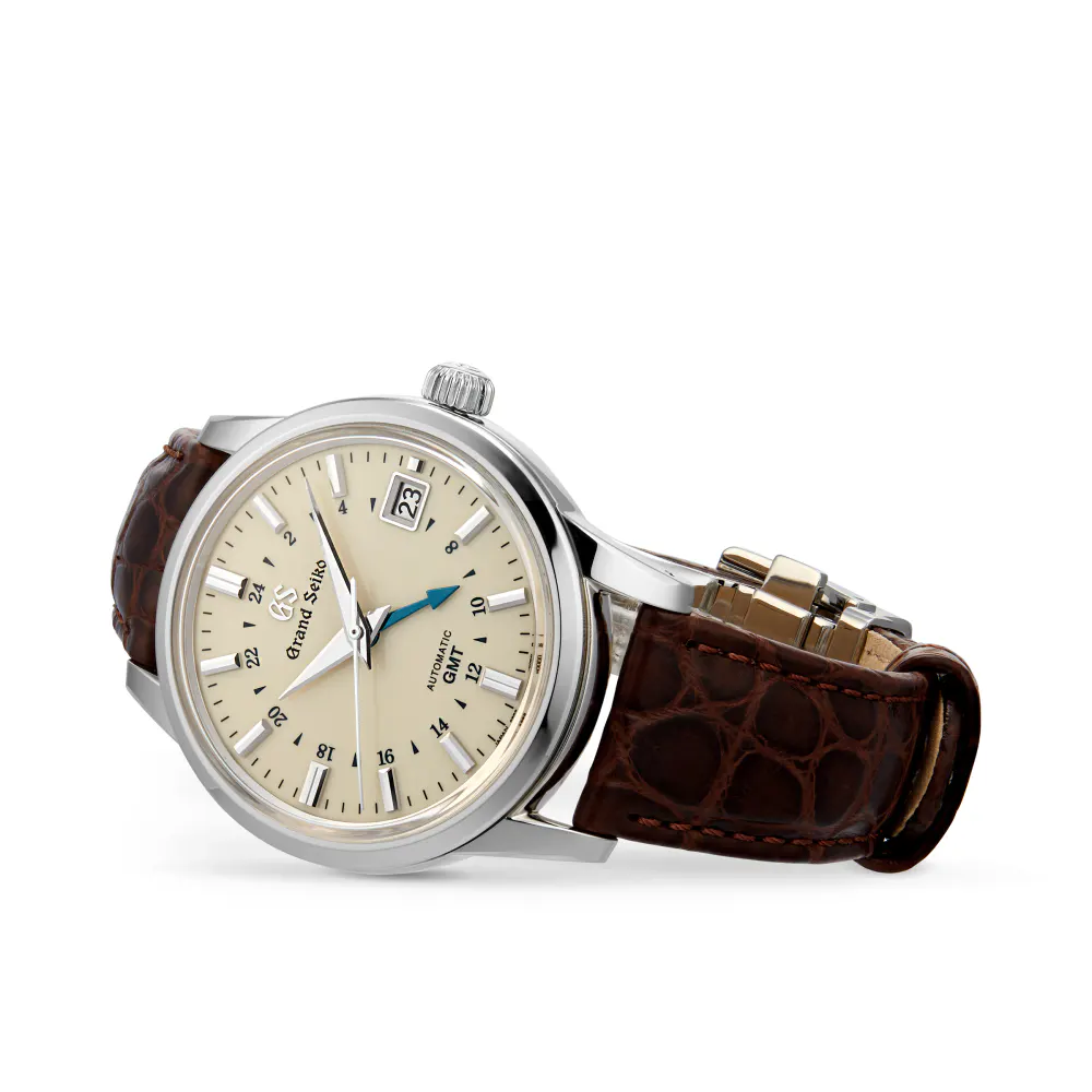 Grand Seiko Elegance Mechanical Automatic 3-Day GMT in Ivory, additional product view 2
