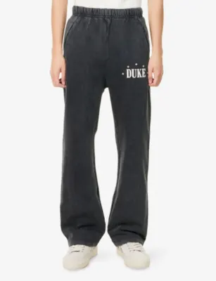 DUKE & DEXTER Core Logo-Print Cotton Jogging Bottoms detail 3
