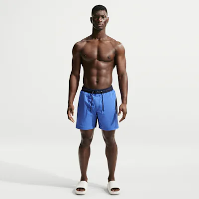Nike Swim Men's 18cm (approx.) Fully Lined Volley Shorts - Blue Crystal/Midnight Navy/Blue Crystal/Midnight Navy
