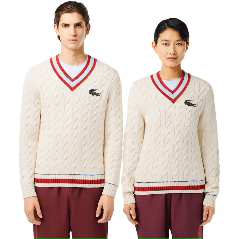 Lacoste Men's Cable Knitted Crew Neck Jumper