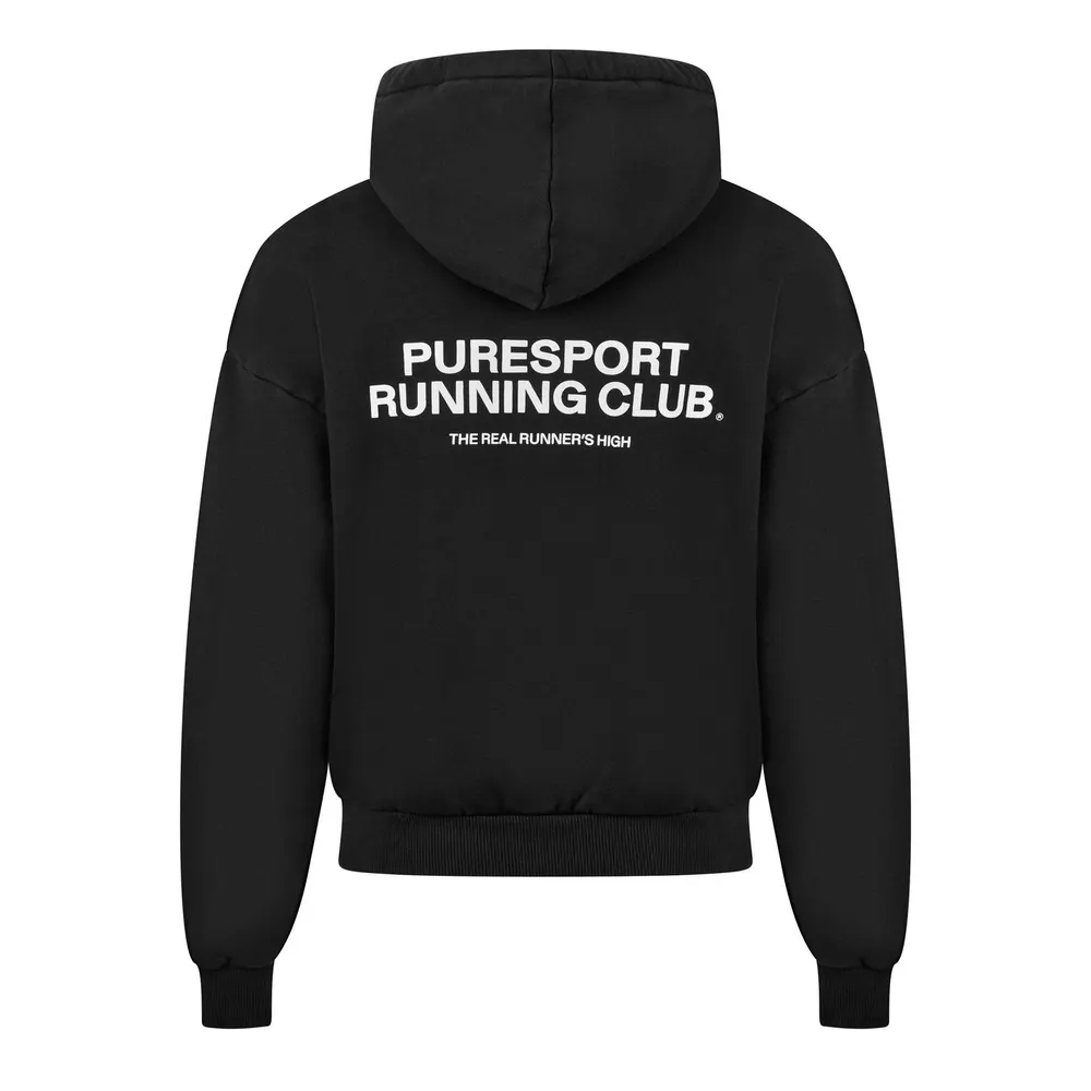 Puresport Running Club Hoodie in Black, additional product view 2