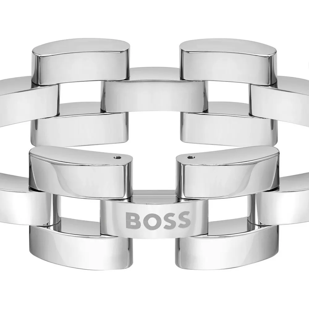 Boss Men's Sway Chain Stainless Steel Bracelet detail 2