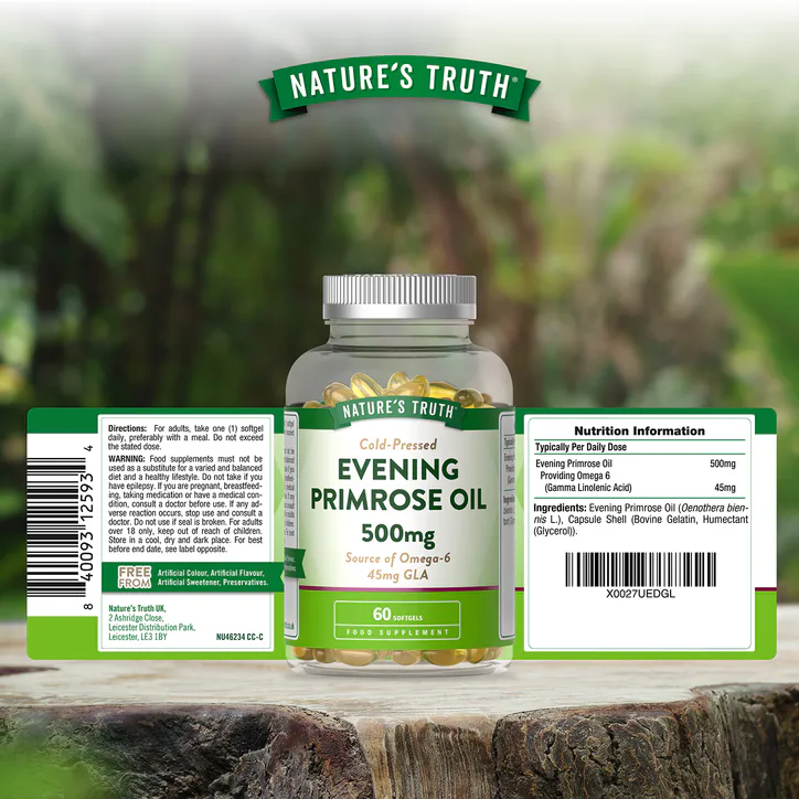 Nature's Truth Evening Primrose Oil 500mg - 60 Softgels 60Softgel detail 2