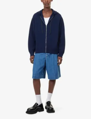 BOTTEGA VENETA Relaxed-Fit Drawstring Wool-Blend Hoody detail 2