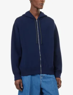 BOTTEGA VENETA Relaxed-Fit Drawstring Wool-Blend Hoody detail 3
