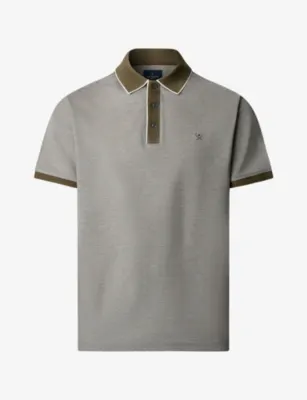 HACKETT Contrast-Trim Regular-Fit Cotton-Piqué Polo Shirt