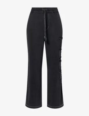 TRUE RELIGION Brand-Appliqué Cotton-Blend Jogging Bottoms