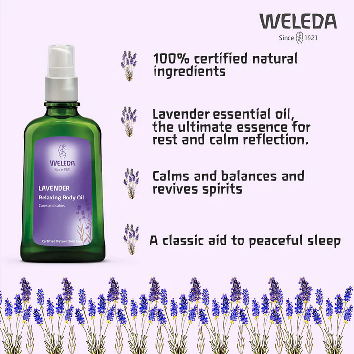 Weleda Lavender Body Oil 100ml detail 2