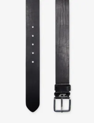 DIESEL D Loop Crinkle Leather Belt - 36 in T8013, additional product view 2