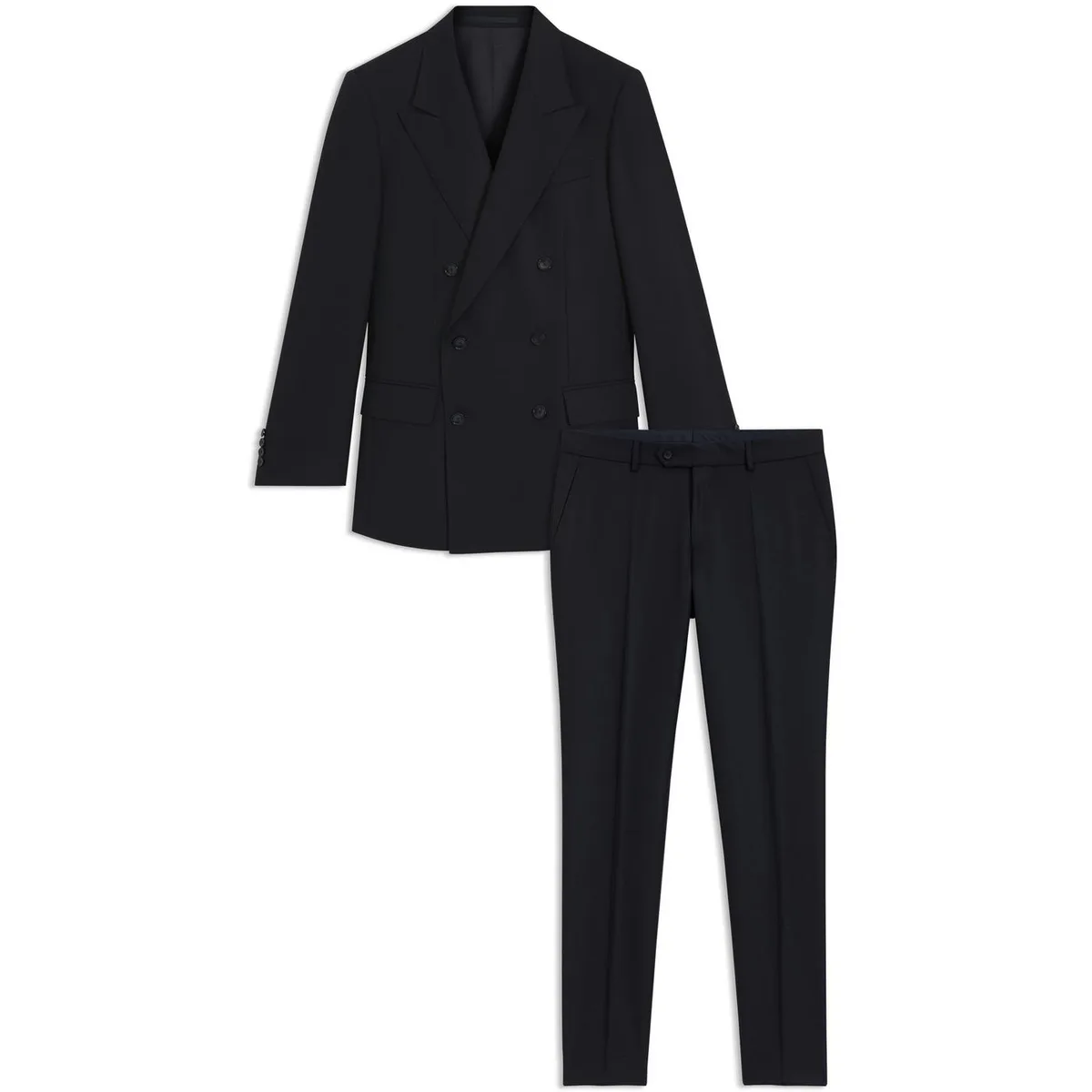 Boss Men's Double Breasted Slim-fit Suit