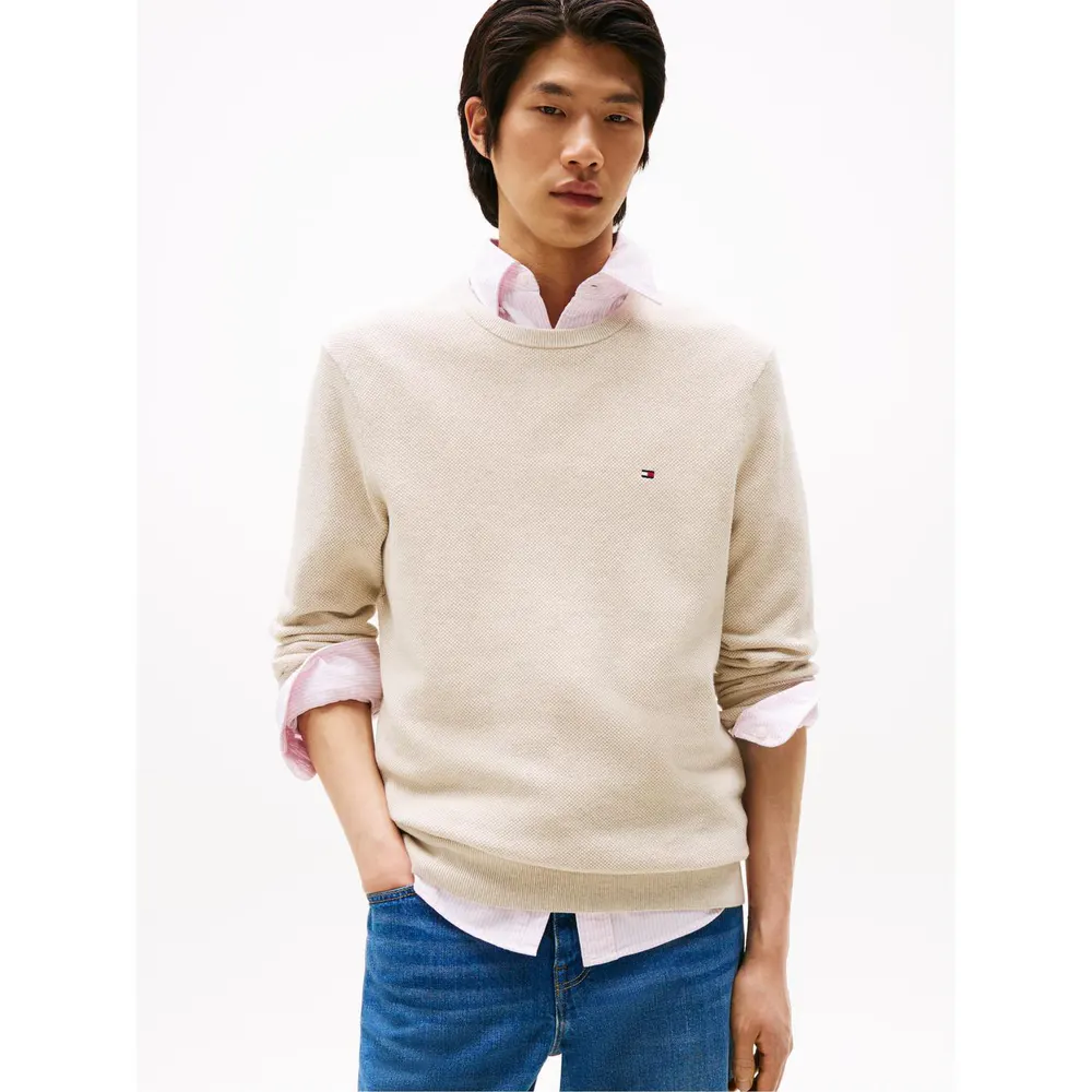 Tommy Hilfiger Pullover sweater in HthrOatmilk HGF, additional product view 2